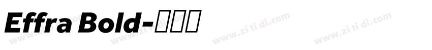 Effra Bold字体转换